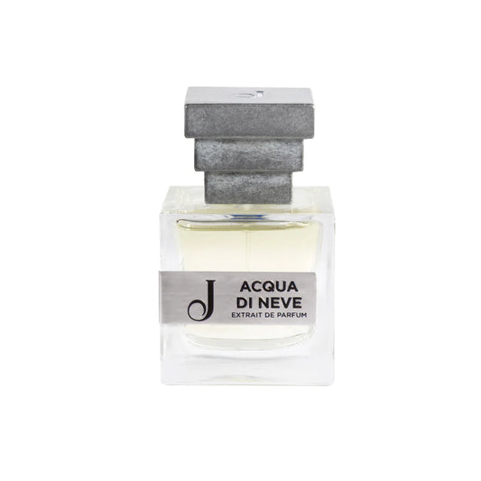 Bottiglia di profumo Acqua di Neve con tappo grigio, elegante design moderno