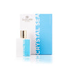 Flacone di profumo Crystal Sea Duduar Milano con scatola bianca e azzurra, tappo dorato.
