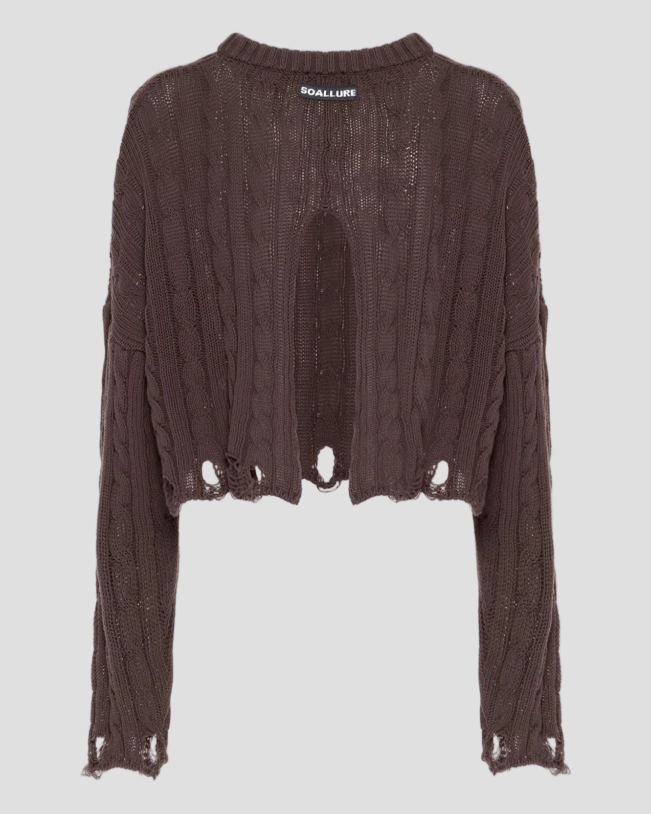 dettaglio pullover cropped so allure